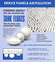 Pure Virgin Polypropylene Tank Floats